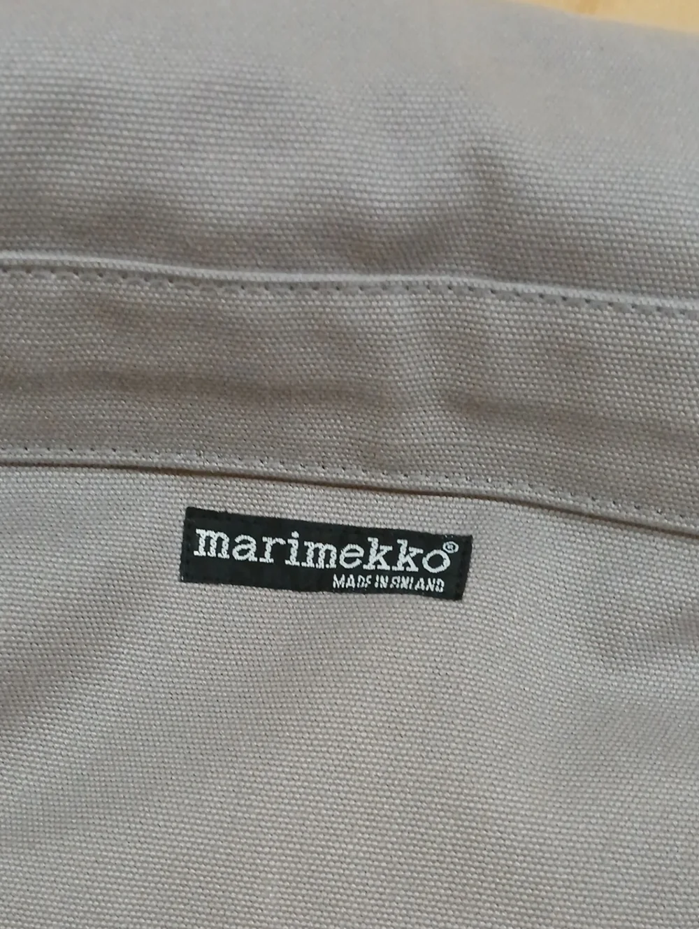 Marimekko Slate Blue Gray Canvas Messenger Bag